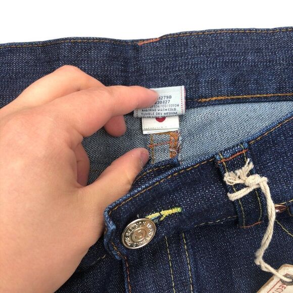 BRAND New Vintage True Religion Embroidered Jeans Size 36 BILLY Blue - Picture 13 of 13